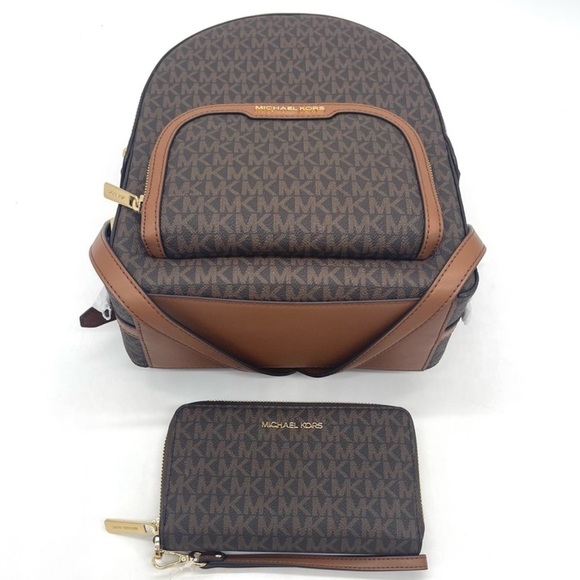 Michael Kors Medium Jaycee Zip Packet Backpack & Phone Case Wallet Wristlet - Picture 5 of 12